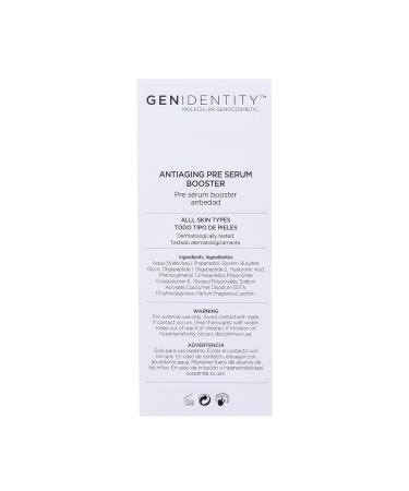 Gen Identity Anti-Aging Pre-Serum Booster - Hyaluronic Acid Serum for Face - Reduces Wrinkles Lifts and Firms - Skincare for All Skin Types - 1.7 oz - Buy Online on GoSupps.com