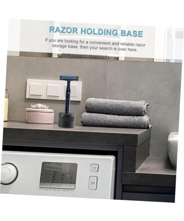 Shop Minkissy Shaver Holder Stand for Safety Razors - Durable Aluminum Alloy Makeup Brush Organizer - 4x4cm Desktop Storage - Buy Online on GoSupps.com