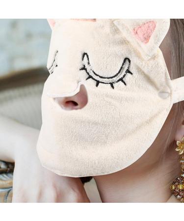 Beavorty Outil De Beaut Du Visage Masque De Serviette Pour Le Visage Masque De Compresse Chaude Housse Pour Soins Du Design Adorable 1 unit (Lot de 1) blanc - Buy Online on GoSupps.com