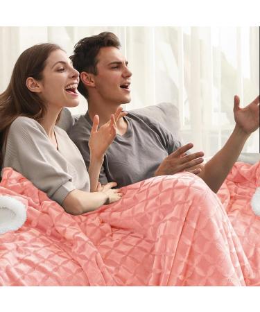 Sherpa Throw Blanket - 50x60 Baby Pink - Cozy & Soft Fleece Blanket for Couch, Bed, and Sofa - Buy Online on GoSupps.com