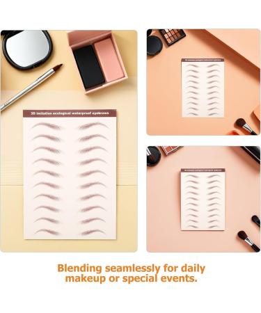  FRCOLOR FRCOLOR 6 Sheets Eyebrow Shape Stickers Self-Adhesive Hair-Like Brow Transfers for Natural Eyebrow Shaping Easy Makeup Use - Buy Online on GoSupps.com