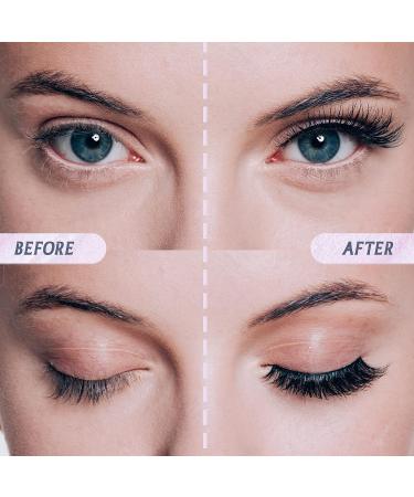 40 Pairs Reusable Natural Wispy False Eyelashes Set with Applicator Tool - Black - Buy Online on GoSupps.com