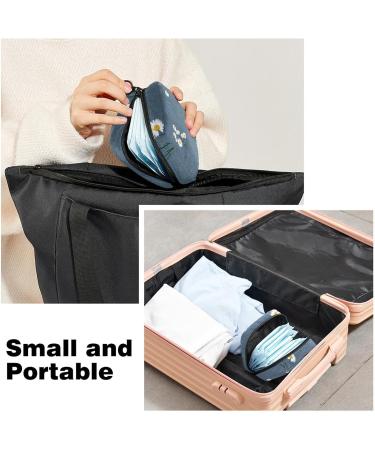 Small Daisy Period Bag - Menstrual Cup & Sanitary Napkin Organizer - Multicoloured 05 - Buy Online on GoSupps.com