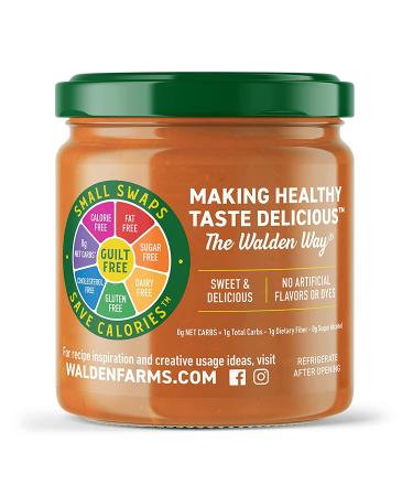 Walden Farms Caramel Dipping 12 oz Jar - Thick & Creamy  Smooth and Sweet  Vegan  Paleo and Keto Friendly  0g Net Carbs - Dessert Dip for Pretzels  Cookies  Strawberries  Pastries  Bananas and More - Buy Online on GoSupps.com