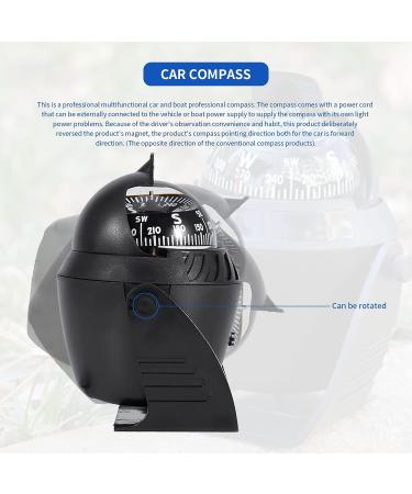 Gugxiom Electronic Digital Boat Compass with Led Light - Ideal for Car, Watercraft, Boat, Caravan - Perfect for Outdoor Activities - Buy Online on GoSupps.com