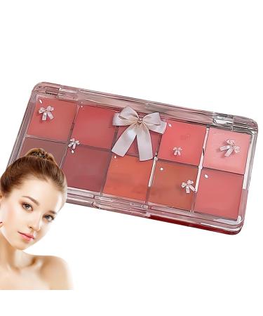 Gloss l vres - 10 couleurs - Cosm tique - Gloss l vres teint - Palette de couleurs hydratante longue dur e - Kit de rouge l vres professionnel pour femme 03