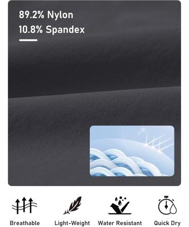 Buy Mofiz Women's Quick-Dry Cargo Hiking Shorts - Waterproof Outdoor Summer Shorts for Hiking & Golf - XL Dark Gray - Buy Online on GoSupps.com