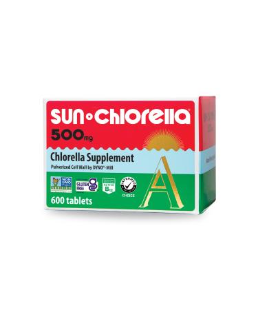 Sun Chlorella A Tablets - 500 mg - 600 Tablets