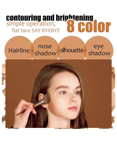 Beteligir 8-Color Powder Contour Palette | Cosmetics Contouring & Highlighting Kit for Flawless Makeup - Buy Online on GoSupps.com
