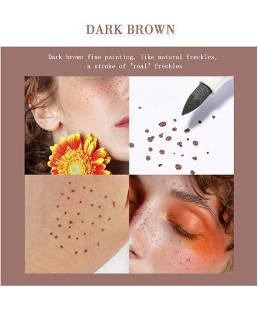Lovelycat Freckle Pen Faux Freckle Pen Colour Pop Freckle Pen Supernaturally realistic freckles makeup brush Fantastic freckles pen Long-lasting waterproof soft-point absorbent pen for a natural and easy makeup look (Dark Brown) - Buy Online on GoSupps.com