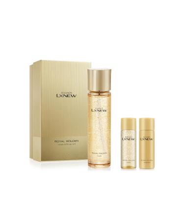 ISA KNOX LXNEW Royal Golden Toner Set (6.5fl oz) - Luxury Gift Set for Ultimate Facial Care for Rejuvenation and Youthful Radiance Niacinamide Propolis| Korean Skincare