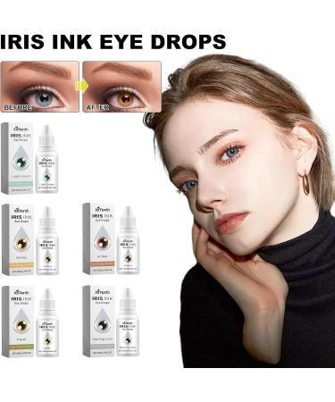 KeYzhilan Irisink Eye Drops Irisink Color Changing Eye Drops Safe Vegan Eye Drops Change Eye Color in 2 Hours (CCC+ABCDE) - Buy Online on GoSupps.com