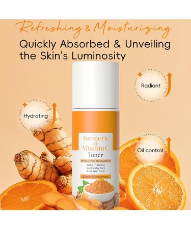  YOENBG West Month Turmeric Vitamin C Toner Hydrating Face and Neck Toner Face and Neck Toner Face and Fine Line Toner Face and Fine Line Toner - Buy Online on GoSupps.com