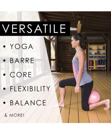 Live Infinitely 9 Inch Barre Pilates Ball & Hand Pump Anti Burst Mini Ball & Digital Workout eBook Included for Yoga  Exercise  Balance & Stability Training  Comes with Mesh Carrying Bag Rose 9 Inch - Buy Online on GoSupps.com