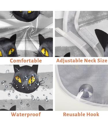 Cats Head Pattern Beard Bib Apron - Waterproof Hair Catcher for Men | Grooming Cape with Suction Cups | Perfect Gifts for Men - Buy Online on GoSupps.com