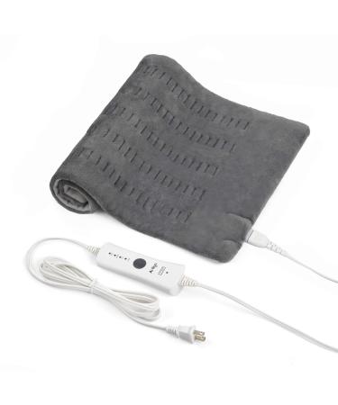 Heating Pads for Back and Cramps Relief , with 4 Heat Settings 2h Auto-Off, 12 x 24" Electric Heated Pad for Neck and Shoulders, Grey-Violet Grey - Buy Online on GoSupps.com