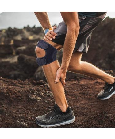 Thx4COPPER Compression Dual Patella Knee Brace - Adjustable Knee Strap for Pain Relief and Support (XX-Large) - Buy Online on GoSupps.com