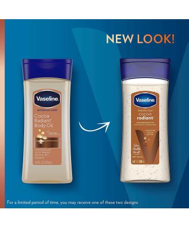 Vaseline Intensive Care Cocoa Radiant Body Gel Oil 6.8 oz | Cocoa Butter Scented | Hydrating Skin Moisturizer - Buy Online on GoSupps.com