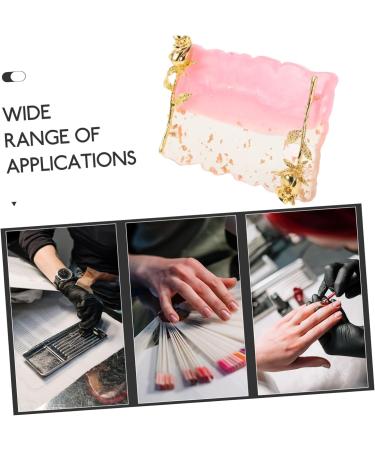  CALLARON CALLARON Nail Art Palette Non-Slip Color Mixing Plate for Nail Polish Vintage Design with Display Frame Durable Resin Material for Professional Personal Use - Buy Online on GoSupps.com