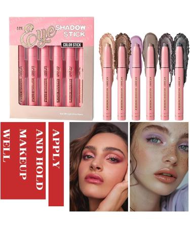 Eyeshadow Stick Eye Brightener Crayon Shimmer Pigmented Formula Smudge-Proof Long-Lasting Application for Daughter Coworkers Girls Friends Family Use - Buy Online on GoSupps.com