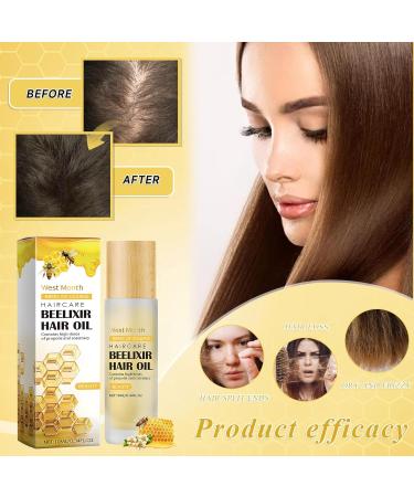 Znnhnn Hair oil with honey and rosemary extract deeply repairs dry split ends accelerates hair growth provides shine without greasy leaves for permanently damaged and dry hair 10 ml - Buy Online on GoSupps.com