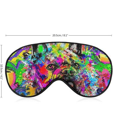 LynaRei Abstract Colored Dog Sleep Mask - Watercolor Pet Pattern Blindfold for Full Night's Sleep and Travel - Buy Online on GoSupps.com