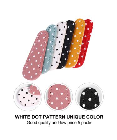 Beavorty 3-Piece Ginkgo Leather Scissor Protector Covers - Polka Dot Safety Sheath for Eyelash Scissors (2.5x6.3cm) - International Shipping Available - Buy Online on GoSupps.com