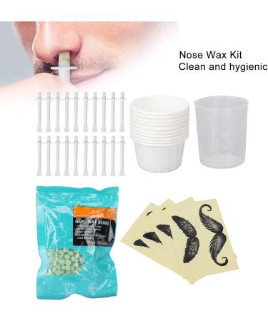 Nose Hair Removal Wax Kit - Safe & Mild Bean Wax Applicator for Salon & Home Use - Buy Online on GoSupps.com
