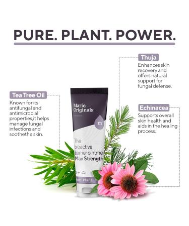 Marie Originals Bioactive Barrier Ointment | Plant-Powered Jock Itch Ringworm & Fungus Relief | Fast Recovery Solution - 1oz - Buy Online on GoSupps.com