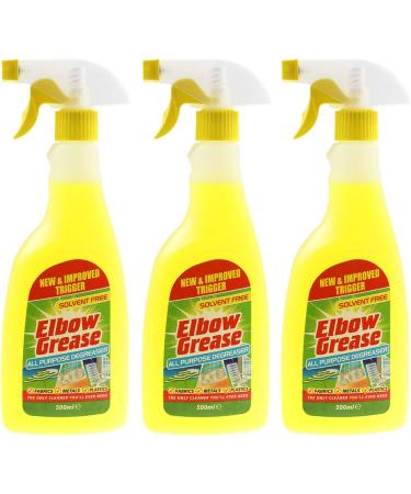 Elbow Grease 3X500ml All Purpose Kitchen Laundry Household Degreaser Cleaner Spray - Buy Online on GoSupps.com