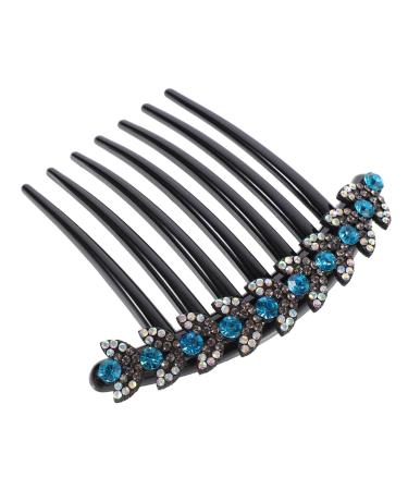 DOITOOL Issue Card Side Comb Hair Clip Hair Bun Clips Teasing Combs Bridal Hair Clips Boho Metal Hair Combs Accessories for Women Bun Diy Tiara Wedding Hairpin Rhinestones Miss