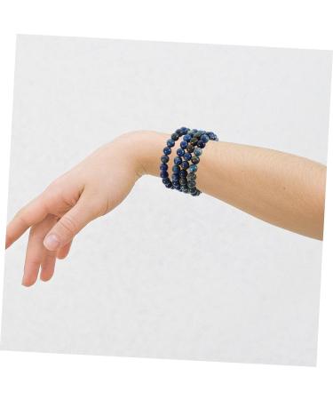 NUOBESTY 2Pcs beaded layered bangle semi-finished product stone beads wristband Stone delicate Scattered beads Material Bracelet Turquoise decorative bracelet bead bracelet gem Blue 0.60X0.60X0.60CM - Buy Online on GoSupps.com