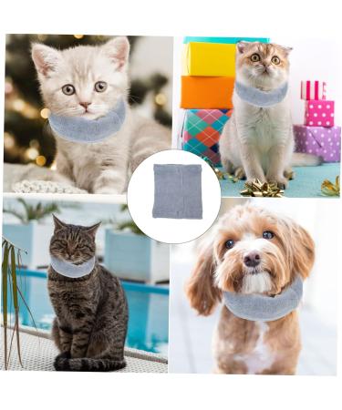 NOLITOY Lint Comfortable Earmuff Pets Dog Portable Warm Accessory for Supply Puppy Snood Multi-Function S Grey - Buy Online on GoSupps.com