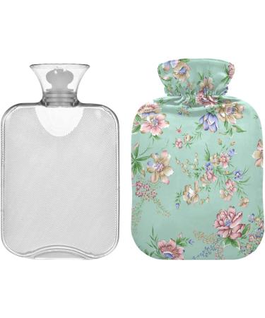 NAANLE Vintage Floral Hot Water Bottle - 2L Heat Therapy for Back Pain Hand & Foot Warmer - Buy Online on GoSupps.com