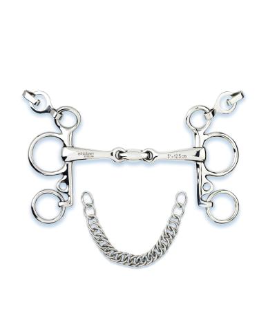 St bben bit 2241 Pelham Easy Control double jointed 10.5 cm - 12 mm - stainless steel