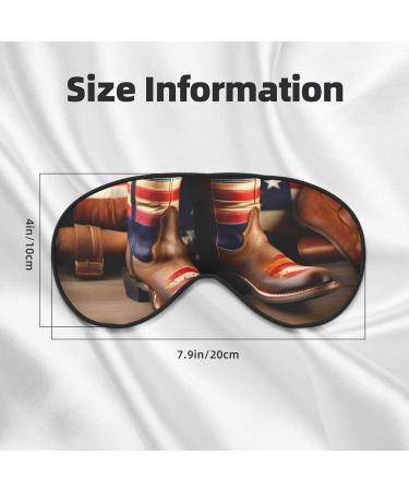 American Flag Cowboy Boots Eye Mask - Soft Sleep Mask for Men & Women | Travel Eye Cover - Buy Online on GoSupps.com