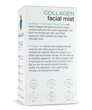 Hyalogic Collagen Facial Mist - Hydrating Hyaluronic Acid Face Spray 2oz | Premium Spa-Grade Skin Moisturizer - Buy Online on GoSupps.com