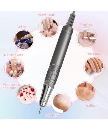 Shop Madenia Brushless Electric Nail Cutter 35000 RPM - Professional Manicure & Pedicure Set with 6 Bits - Perfect for Acrylic & Gel Nails - Buy Online on GoSupps.com