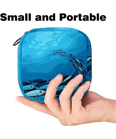 Blue Sea Women's Binding Supplement Pocket - Large Menstrual Cup Cylinder with Zipper Period Inserts Bags & Tampons for Girls & Women - Multi-Colored - Buy Online on GoSupps.com