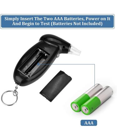 Portable Breathalyzer Keychain | LCD Screen Alcohol Tester for Personal & Professional Use - Buy Online on GoSupps.com