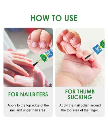 Plant-Extract Nail Biting and Thumb Sucking Treatment - Stop Bad Habits Naturally - Nail Care Formula 0.35 Fl Oz - Buy Online on GoSupps.com