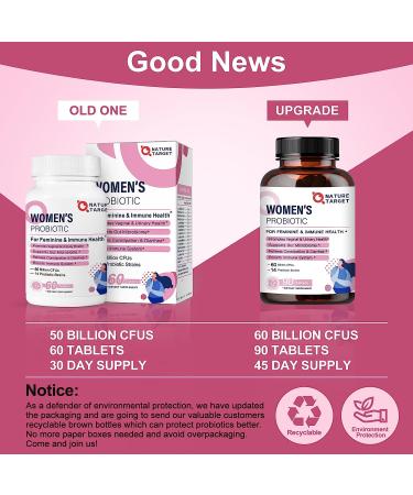 Organic Probiotics for Women with Cranberry, D-Mannose, Prebiotics - 50 Billion CFUs for Digestive Health, Gut Health, Immune Booster, Weight Management - Buy Online on GoSupps.com