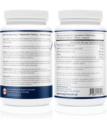 TRUE PROTOCOLS - Sleep Protocol (2 items) - Magnesium Balance & Neuro Calm - Bioavailable Capsules for Optimal Cognitive Health Energy & Sleep - 100% Non-GMO Supplements - Buy Online on GoSupps.com