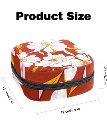 Sanitary Napkin Storage Bag - Portable Period Pouch for Women and Girls | Menstrual Cup Holder - Multicolor Design - Buy Online on GoSupps.com