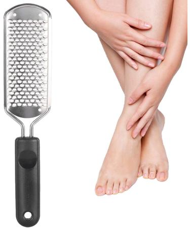 Double-Sided Rustproof Steel Dead Skin Remover & Callus Remover for Perfect Pedicure - Foot Care Tool in Black - Buy Online on GoSupps.com