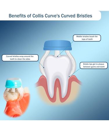 Soft 3 Sided Toothbrush - Orthodontic Soft Bristle Toothbrush for Sensitive Gums & Braces | Pack of 12 for Adults & Kids 13 - Buy Online on GoSupps.com