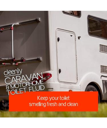 Cleenly Blue 2L and Pink 2L Toilet Chemical Rinse Solution Fluid Cleaner for Caravan and Motorhomes - Eco-Friendly Formaldehyde Free - Upto 20 Treatments - Buy Online on GoSupps.com