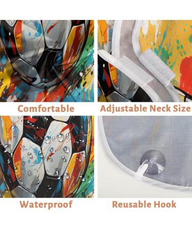 Colorful Paint Football Beard Bib Apron - Beard Hair Catcher for Men | Perfect Gift for Father's Day Christmas & Anniversaries - Buy Online on GoSupps.com