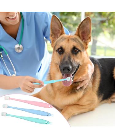 3 Pcs Cat Toothbrush Dog Toothbrush 360 Degree Small Dog Toothbrush Soft Bristles Head Puppy Toothbrush Dog Tooth Brush for Puppy Small Dog Cat Pet Teeth Cleaning (Multicolour) - Buy Online on GoSupps.com