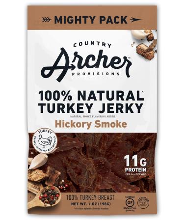 Country Archer Jerky Turkey Jerky Hickory Smoke  7 oz (198 g)